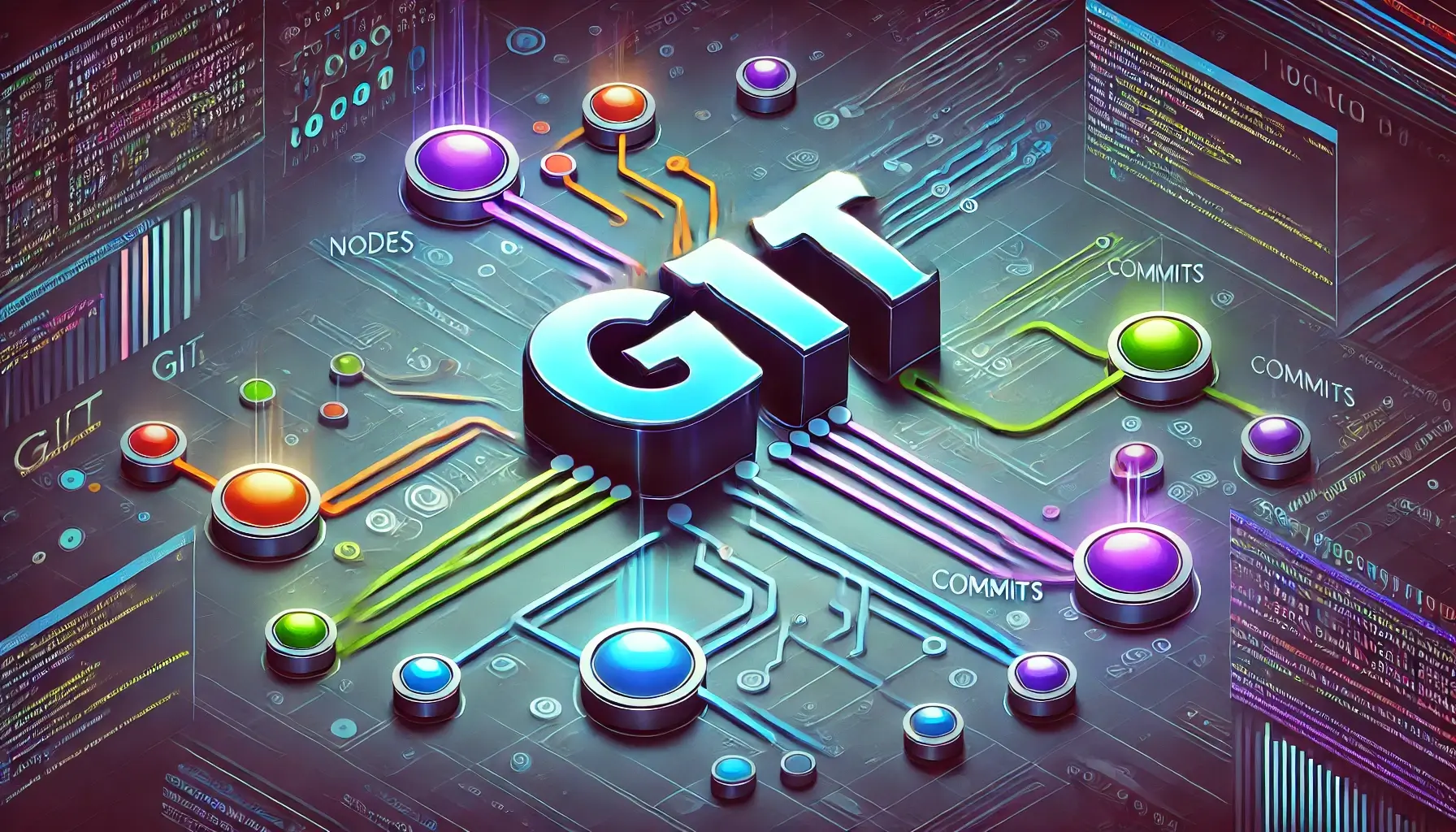 A-digital-art-image-emphasizing-the-concept-of-GIT-version-control.-The-word-GIT-is-displayed-prominently-in-bold-futuristic-typography-on-the-left