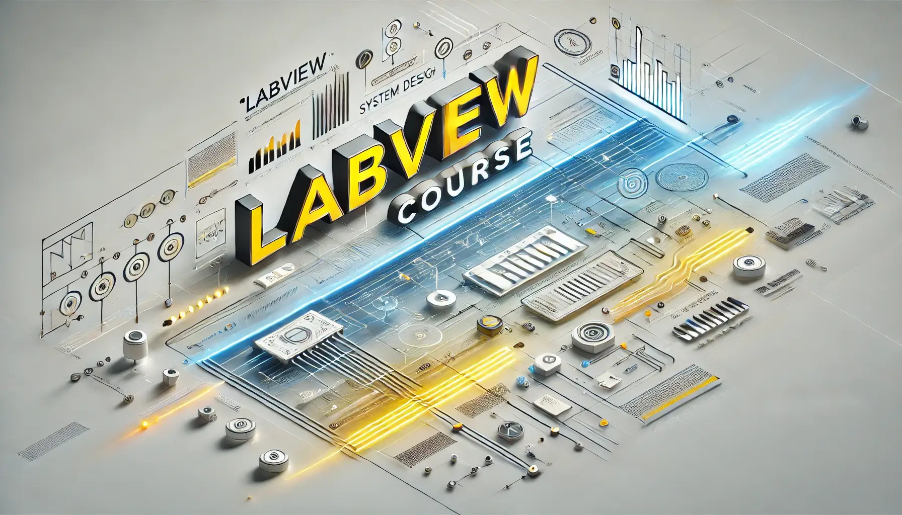 A-sleek-and-modern-digital-art-image-representing-a-LabVIEW-course-for-system-design-and-engineering.-The-design-features-the-title-LabVIEW-Course