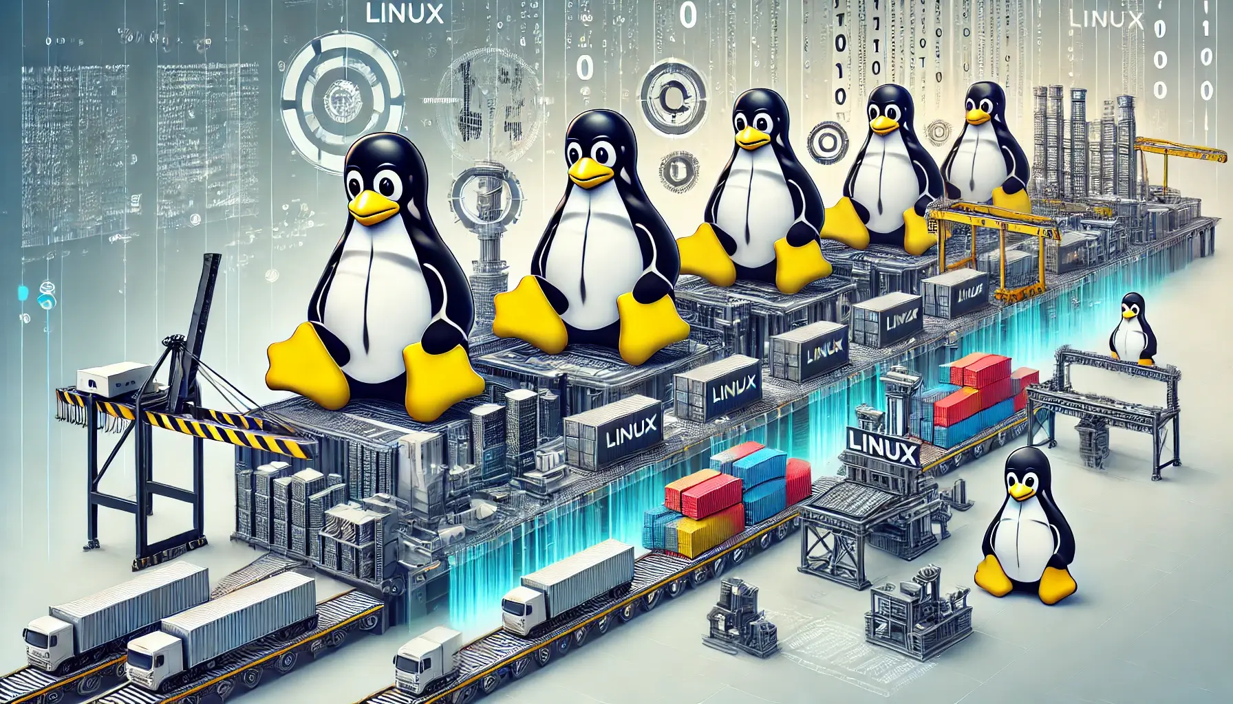 -Linux-penguins-integrated-into-a-supply-chain