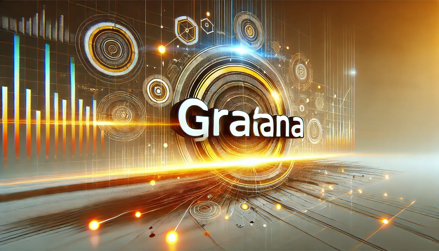 A-cutting-edge-and-ultra-modern-digital-art-image-representing-Grafana-for-data-visualization-and-monitoring.-The-design-features-the-term-GRAFANA