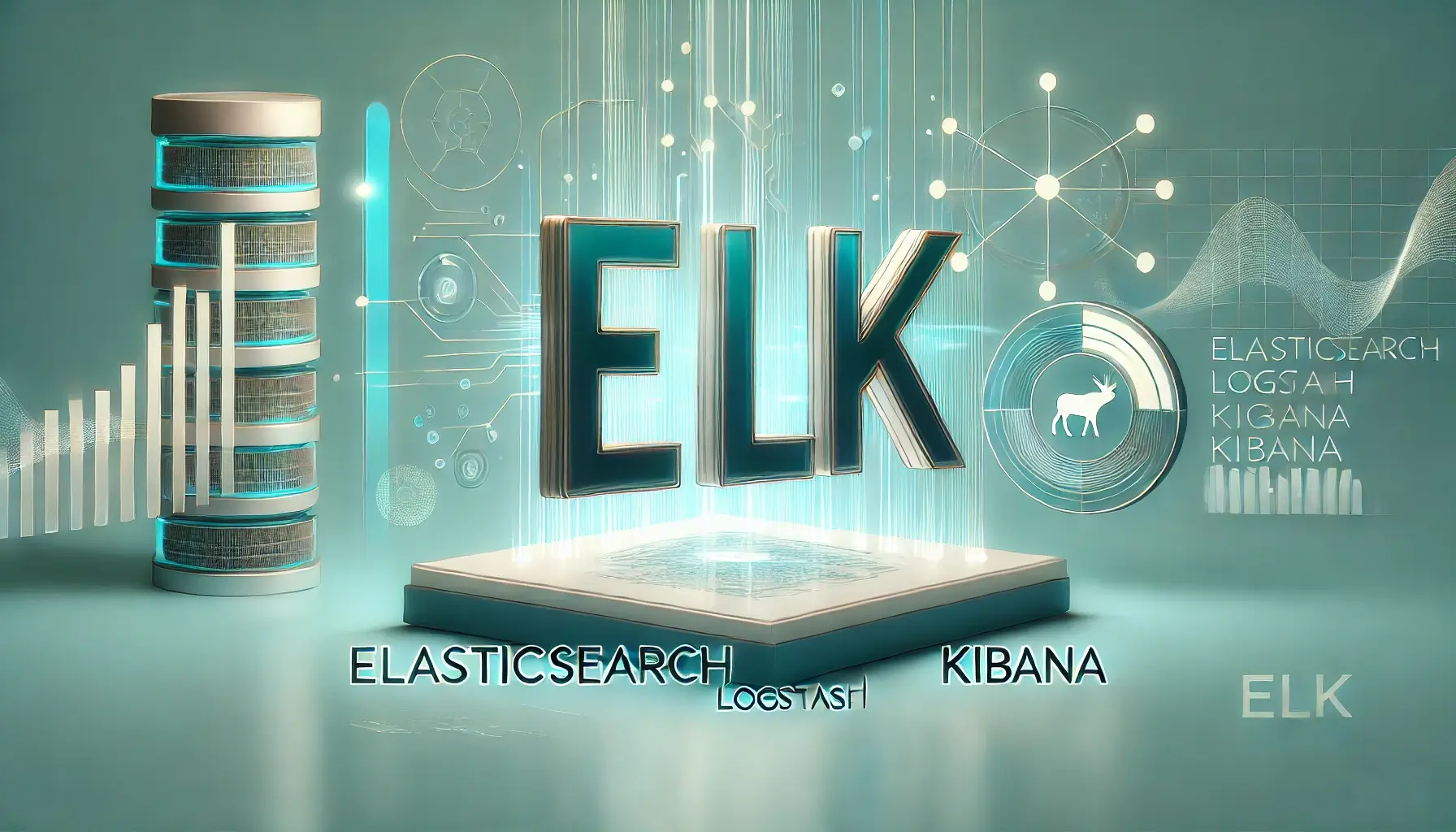 An-elegant-and-modern-digital-art-image-representing-the-ELK-Stack-Elasticsearch-Logstash-Kibana-for-data-analysis-and-visualization