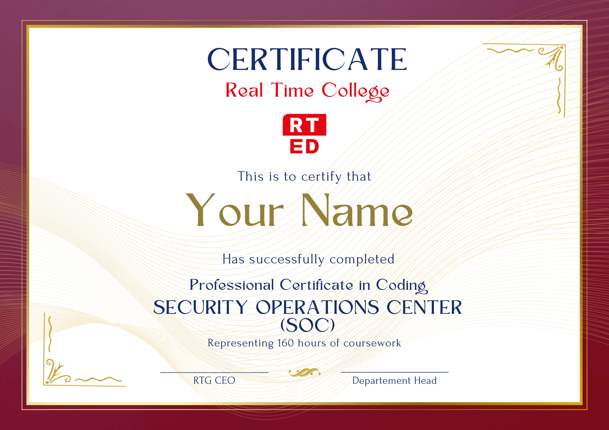 קורס SOC | Real Time College