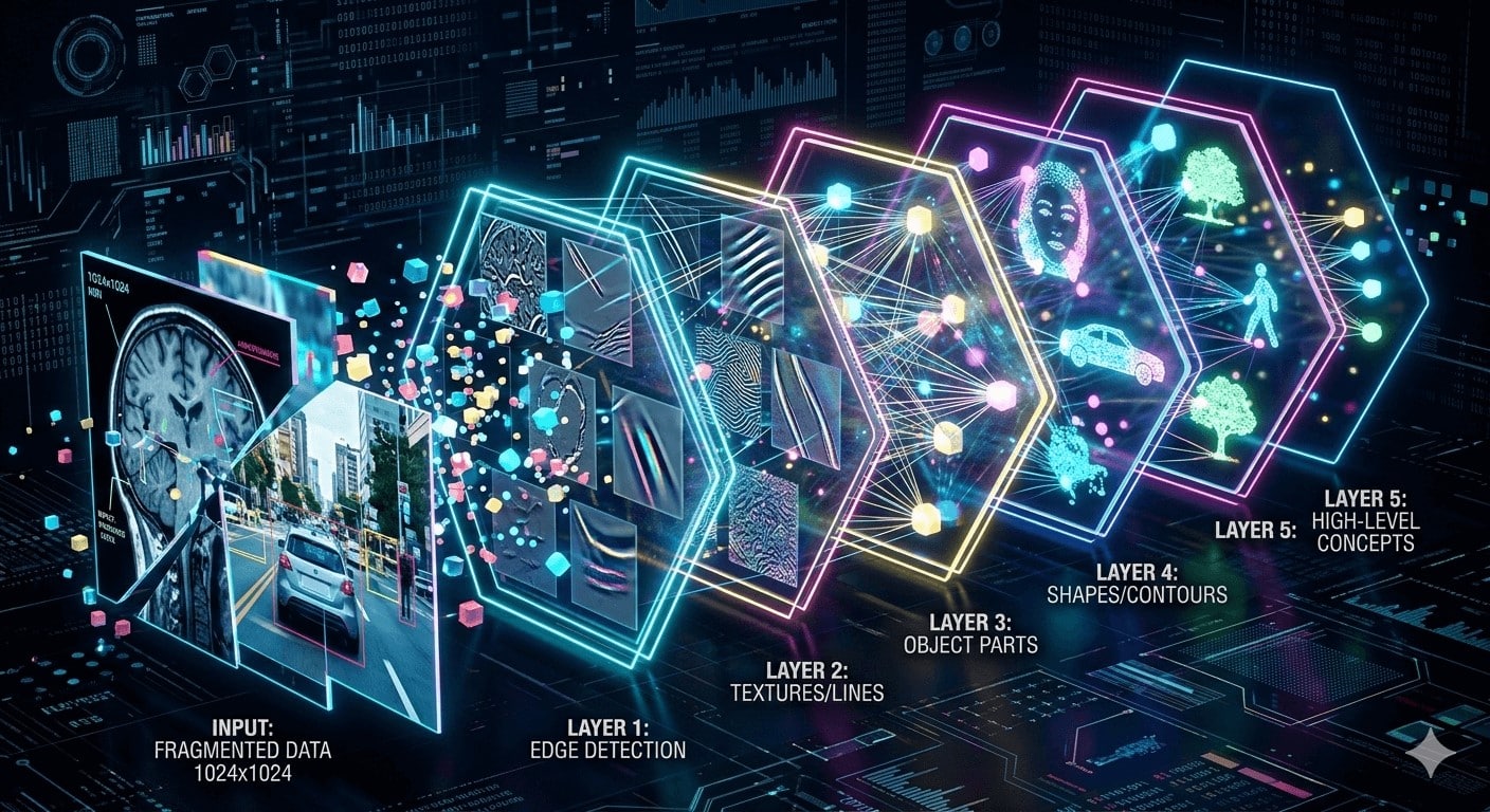 תמונה של שכבות בזיהוי ראיה ממוחשבת