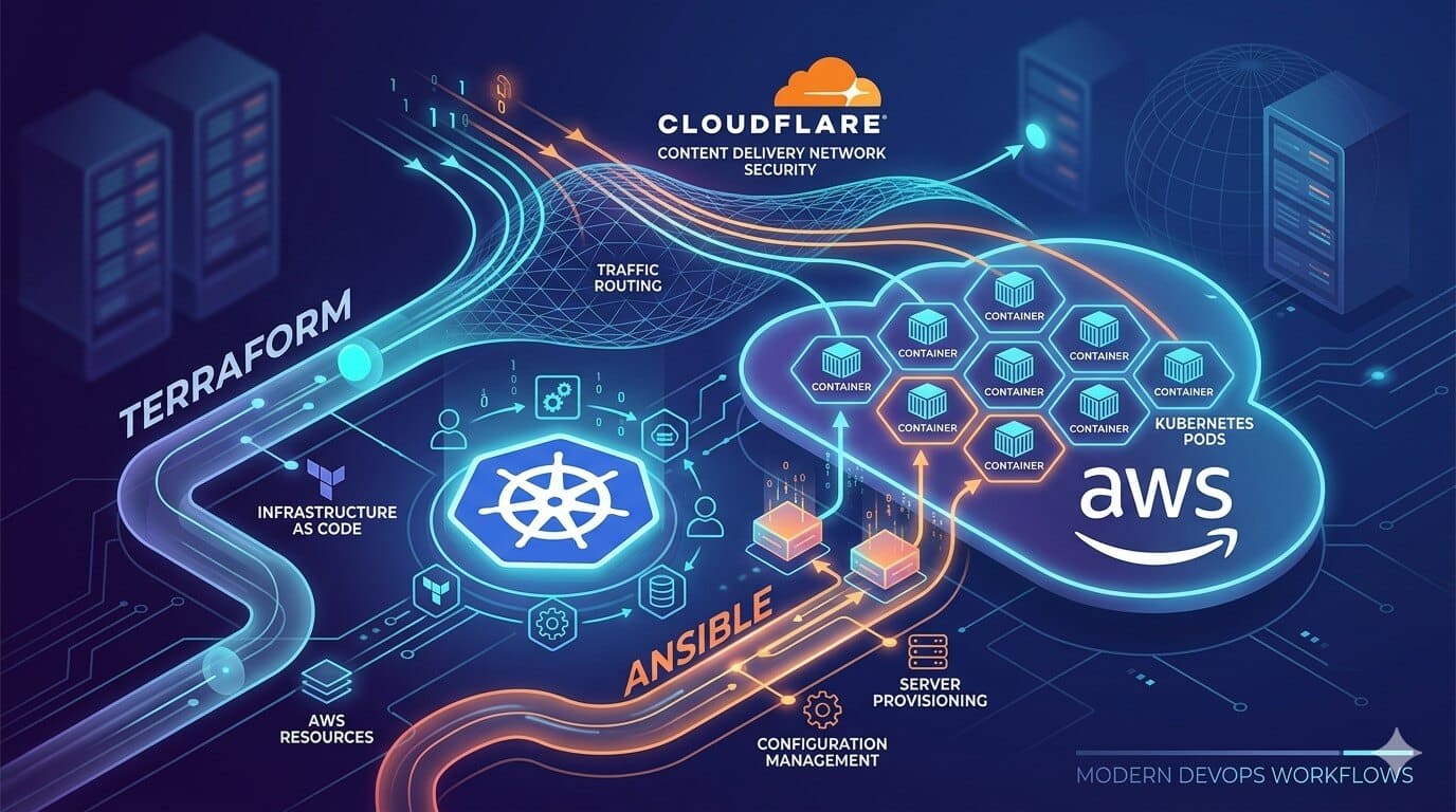 תמונה שמתארת תהליך עבודה ב אמזון עם קוברנטיקס טרה פורם אנסיבל ו קלאודפלייר