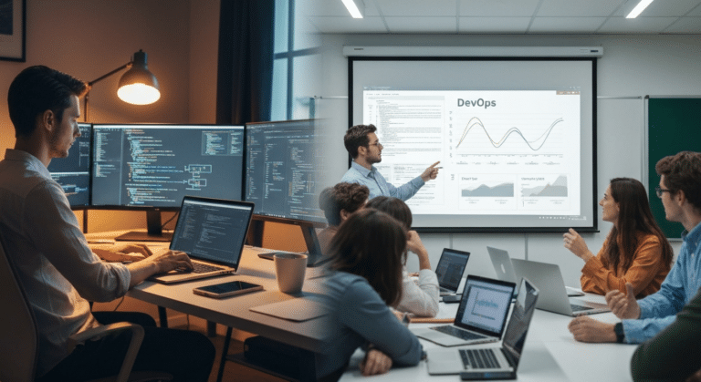 קורס DevOps אונליין מול פרונטלי — מה באמת עובד?